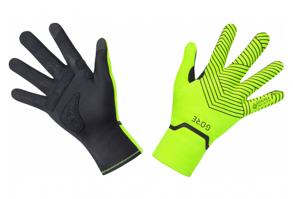 Par De Guantes GORE Wear C3 Gore-Tex Infinium Stretch Mid Amarillo Fluorescente Negro 1 Par De Guantes GORE Wear C3 Gore-Tex Infinium Stretch Mid Amarillo Fluorescente Negro