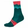 Calcetines Endura Ligne De Crête - Vert / Rose