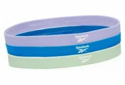 Pack De 3 Bandeaux Reebok Sports Hair Bands Bleu Vert Violet