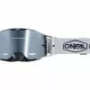 Máscara O'Neal B-30 Hexx V.22 Black¤white Silver Miroir