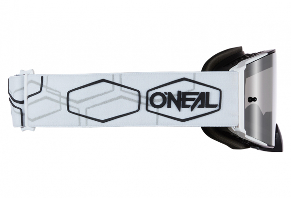 Máscara O'Neal B-30 Hexx V.22 Black¤white Silver Miroir 3 Máscara O'Neal B-30 Hexx V.22 Black¤white Silver Miroir - Imagen 3
