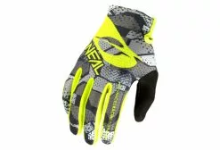 Guantes Largos Niños O'Neal MATRIX CAMO V.22 Gris / Amarillo