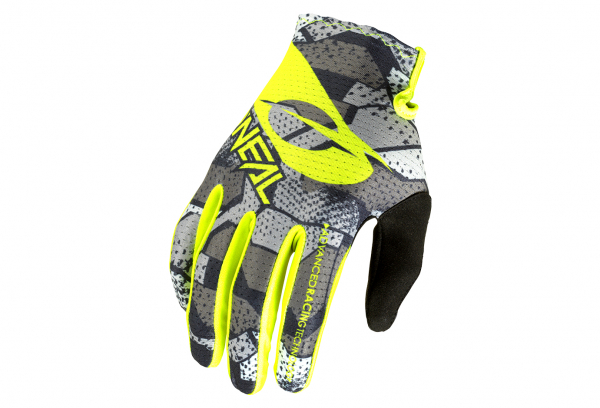 Guantes Largos Niños O'Neal MATRIX CAMO V.22 Gris / Amarillo 1 Guantes Largos Niños O'Neal MATRIX CAMO V.22 Gris / Amarillo