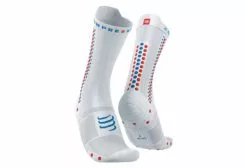 Calcetines Compressport Pro Racing Socks V4.0 Bike - Blanc