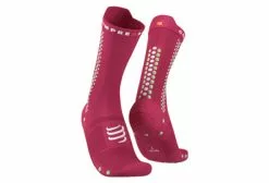 Calcetines Compressport Pro Racing Socks V4.0 Bike - Rose