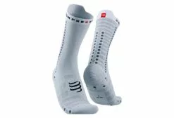 Calcetines Compressport Pro Racing Socks V4.0 Ultralight Bike - Blanc