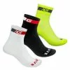 Calcetines GripGrab Tricolore Regular Cut - Jaune / Fluo / Blanc