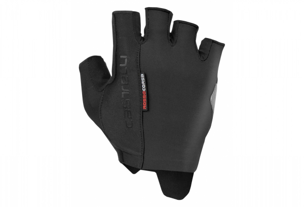 Castelli Rosso Corsa Espresso Short Guantes Negro 2 Castelli Rosso Corsa Espresso Short Guantes Negro - Imagen 2